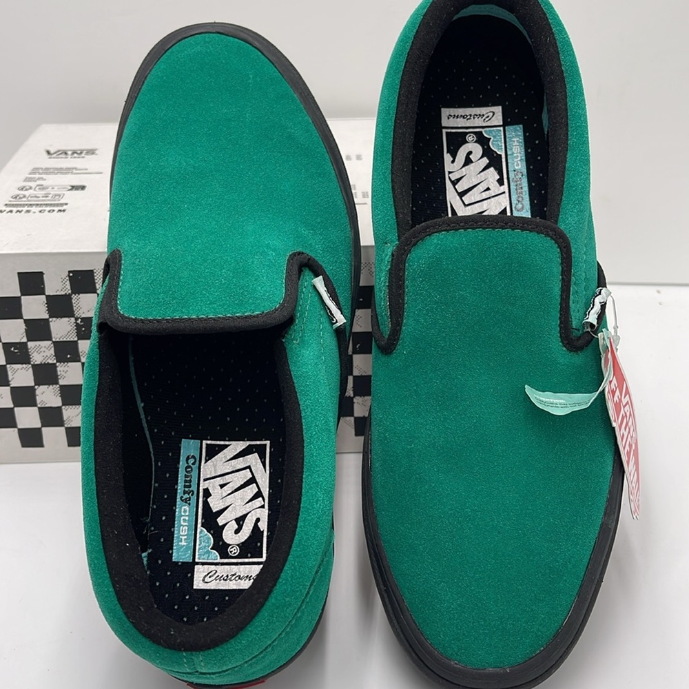 Vans WMNS Classic Slip-On Comficush Ultimate Green Sneakers - Picture 12 of 16